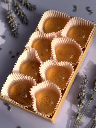 Мармелад цветочный Лаванда в крафтовой упаковке 100 г