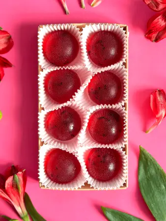 Мармелад цветочный Каркаде в крафтовой упаковке 100 г