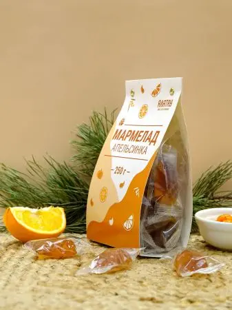 Мармелад фруктовый Апельсиновый, 250 гр Мармелад фруктовый Апельсиновый, 250 гр